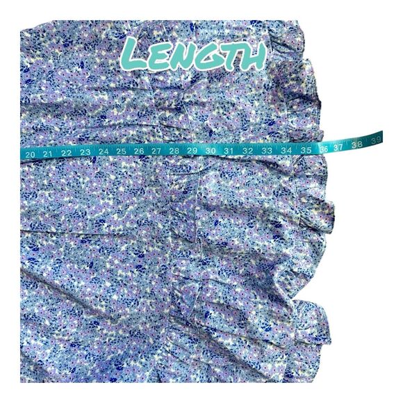 Vero Moda Henna Dress Womens Small Floral Ruffle Long Sleeve Mini Sundress NWT - Picture 13 of 16